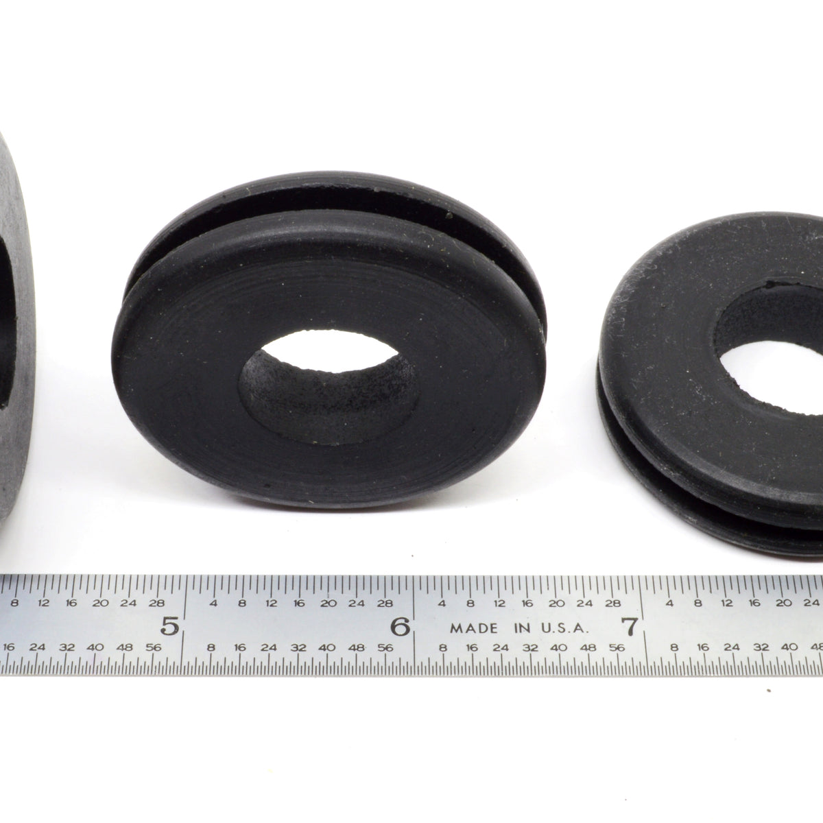 Fits 1 7/16" Hole - 1/8" Panel Thickness - 3/4" Center Hole - Rubber Grommet