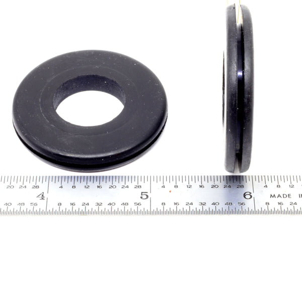 Fits 1 1/4" Hole - 1/16" Panel Thickness - 3/4" Center Hole - Rubber Grommet