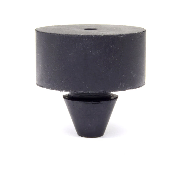 Fits 3/8" Hole - 1/2" Diameter - 1/2" Height - 1/8" Panel Thickness - Push-in Rubber Grommet Bumper