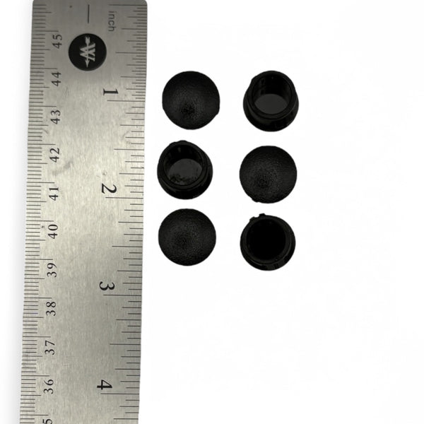 Fits 1/2" Hole - 9/16" Diameter - up to 1/8" Panel Thickness - Nylon Caps Locking Panel Plugs