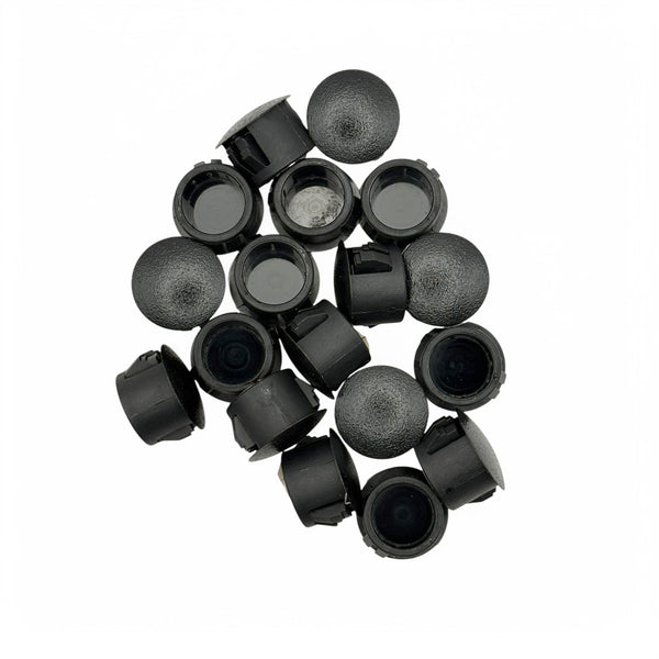 Fits 1/2" Hole - 9/16" Diameter - up to 1/8" Panel Thickness - Nylon Caps Locking Panel Plugs