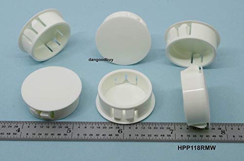 Fits 1 1/8" Hole - 1 1/4" Diameter - up to 1/8" Panel Thickness - Nylon Caps Locking Panel Plugs