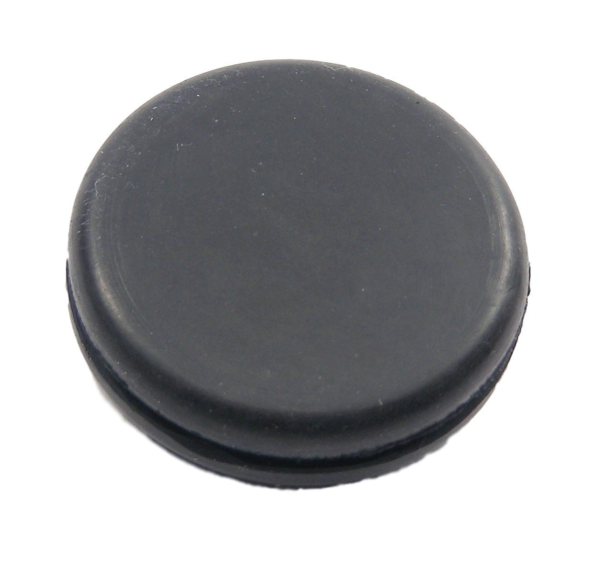 Fits 1" Hole - 1 5/16" Diameter - 3/8" Height - 1/16" Panel Thickness - Push-in Panel Plug Grommet Without a Hole Rubber Plug