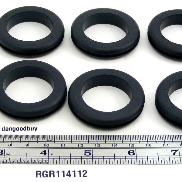 Fits 1 1/2" Hole - 3/32" Panel Thickness - 1 1/4" Center Hole - Rubber Grommet