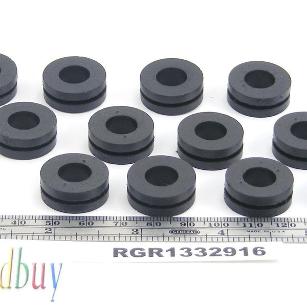 Fits 9/16" Hole - 1/16" Panel Thickness - 13/32" Center Hole - Rubber Grommet