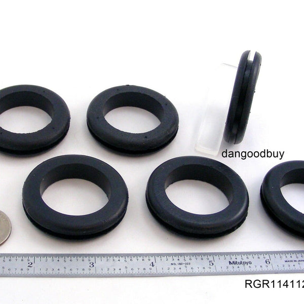 Fits 1 1/2" Hole - 1/8" Panel Thickness - 1 1/4" Center Hole - Rubber Grommet