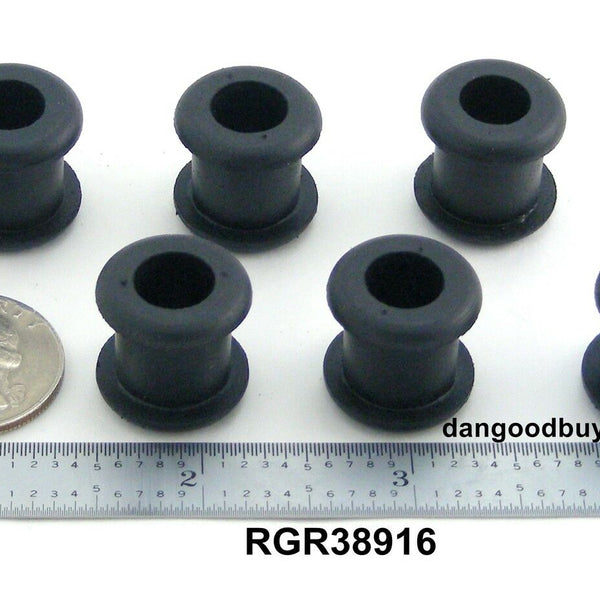 Fits 9/16" Hole - 1/2" Panel Thickness - 3/8" Center Hole - Rubber Grommet