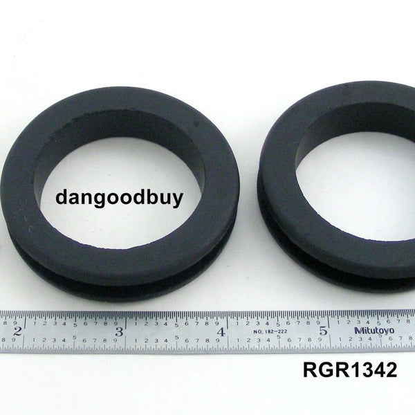 Fits 2" Hole - 1/4" Panel Thickness - 1 3/4" Center Hole - Rubber Grommet