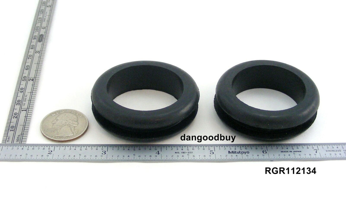 Fits 1 3/4" Hole - 1/4" Panel Thickness - 1 1/2" Center Hole - Rubber Grommet