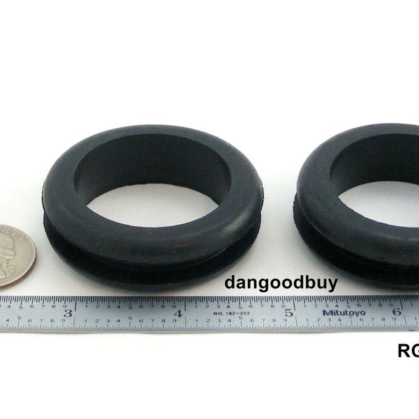 Fits 1 3/4" Hole - 1/4" Panel Thickness - 1 1/2" Center Hole - Rubber Grommet